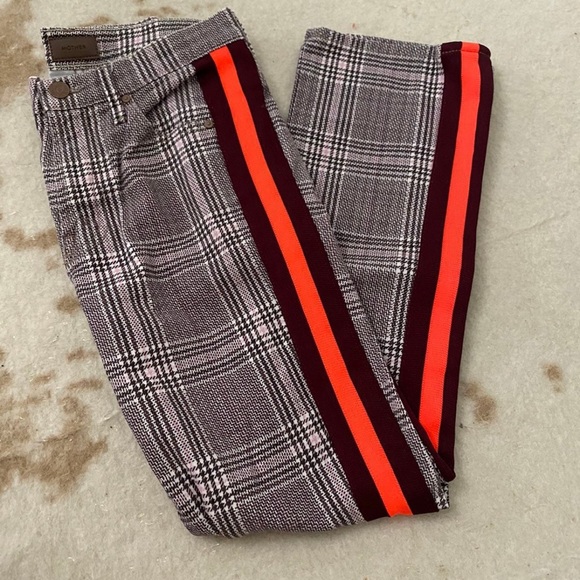 NWT Mother The Insider Plaid Print Ankle Pants - Picture 8 of 8